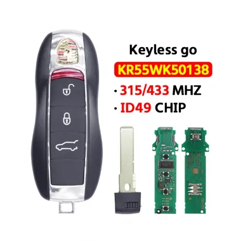 3Button Keyless go smart key for Porsche - Key2Go Schlüsseldienst